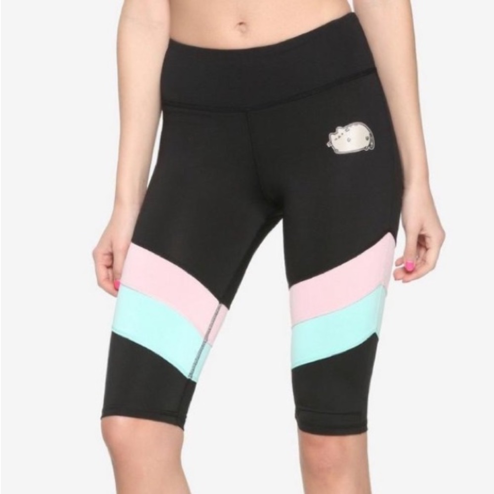 PUSHEEN Active Yoga Colorblock CAPRI LEGGINGS!